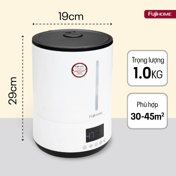 Đặc điểm nổi bật của máy phun sương tạo ẩm, xông tinh dầu Fujihome HM06E