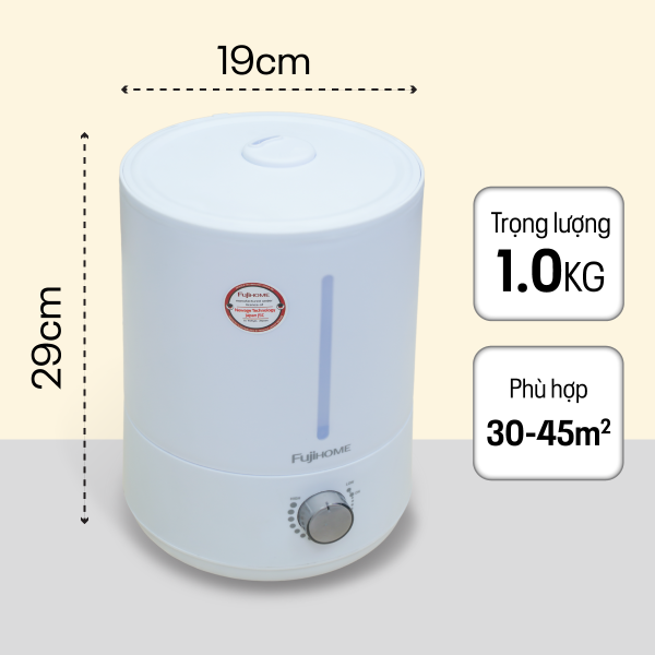 Đặc điểm nổi bật của máy phun sương tạo ẩm, xông tinh dầu Fujihome HM06M