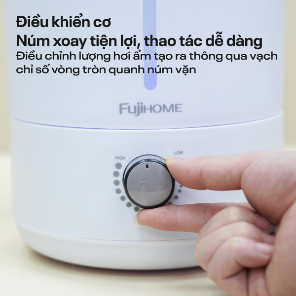 Đặc điểm nổi bật của máy phun sương tạo ẩm, xông tinh dầu Fujihome HM06M