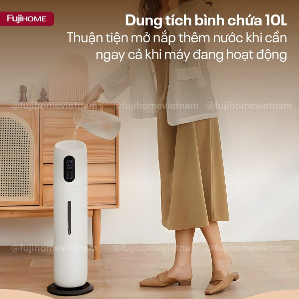 Đặc điểm nổi bật của máy tạo ẩm, xông tinh dầu, khử khuẩn UV  Fujihome HM10UV
