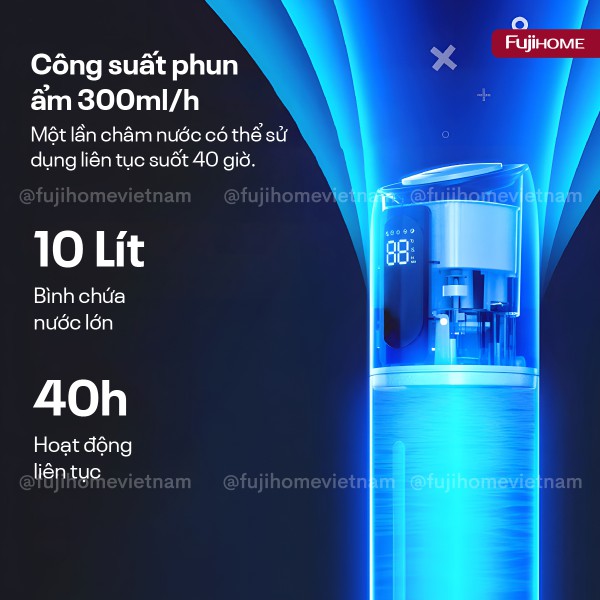 Đặc điểm nổi bật của máy tạo ẩm, xông tinh dầu, khử khuẩn UV Fujihome HM10UV