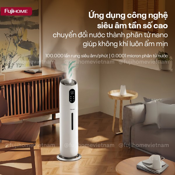 Đặc điểm nổi bật của máy tạo ẩm, xông tinh dầu, khử khuẩn UV Fujihome HM10UV