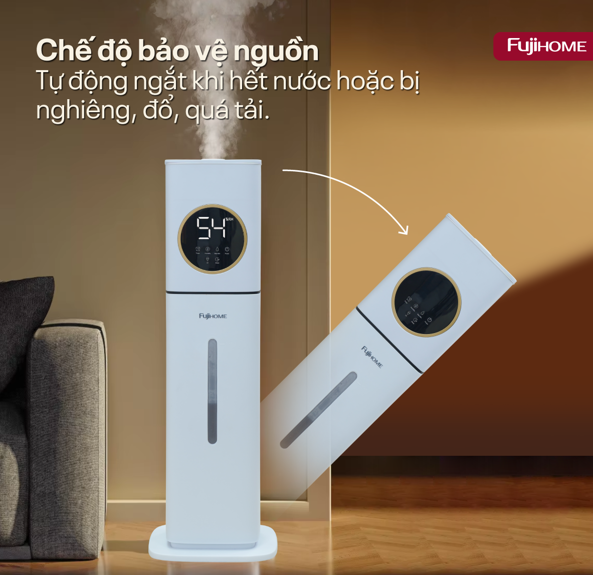 Đặc điểm nổi bật của máy tạo ẩm, xông tinh dầu, khử khuẩn UV Fujihome HM09UV1