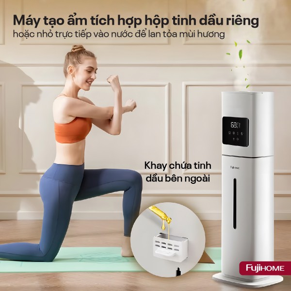 Đặc điểm nổi bật của máy tạo ẩm, xông tinh dầu, khử khuẩn UV Fujihome HM09UV2