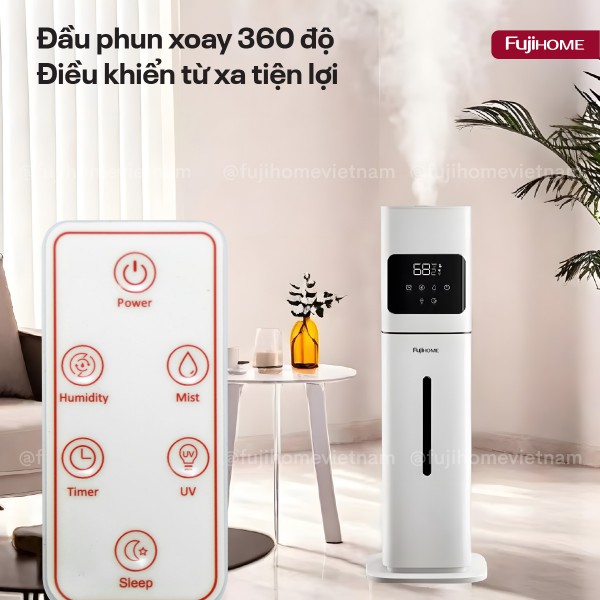 Đặc điểm nổi bật của máy tạo ẩm, xông tinh dầu, khử khuẩn UV Fujihome HM09UV2