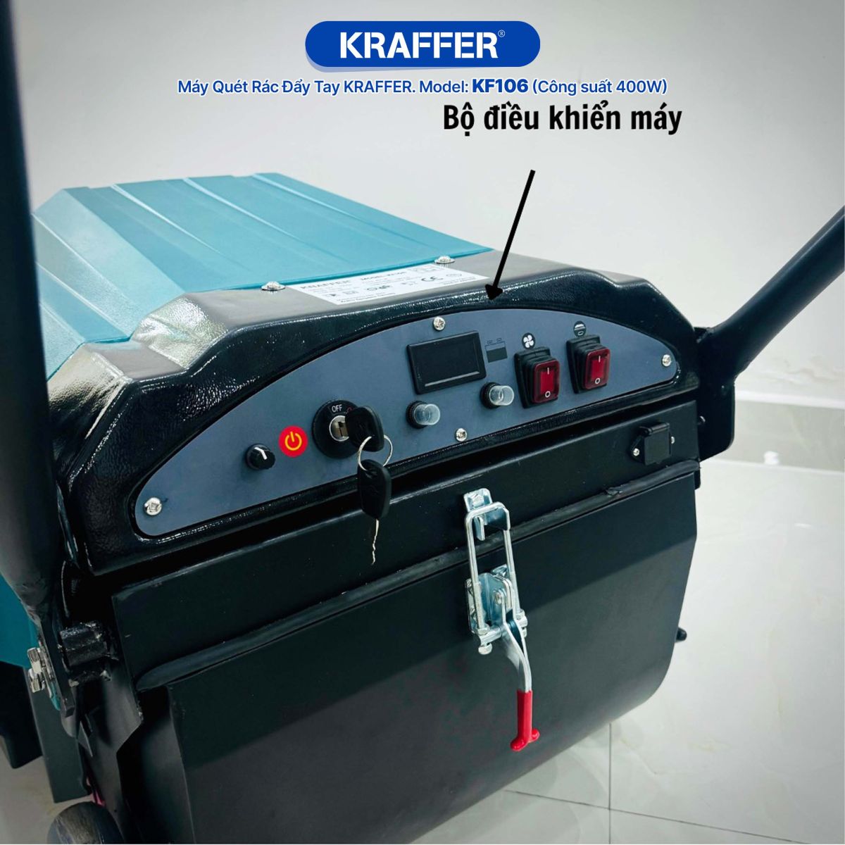 Đặc điểm nổi bật của máy quét rác đẩy tay Kraffer KF106