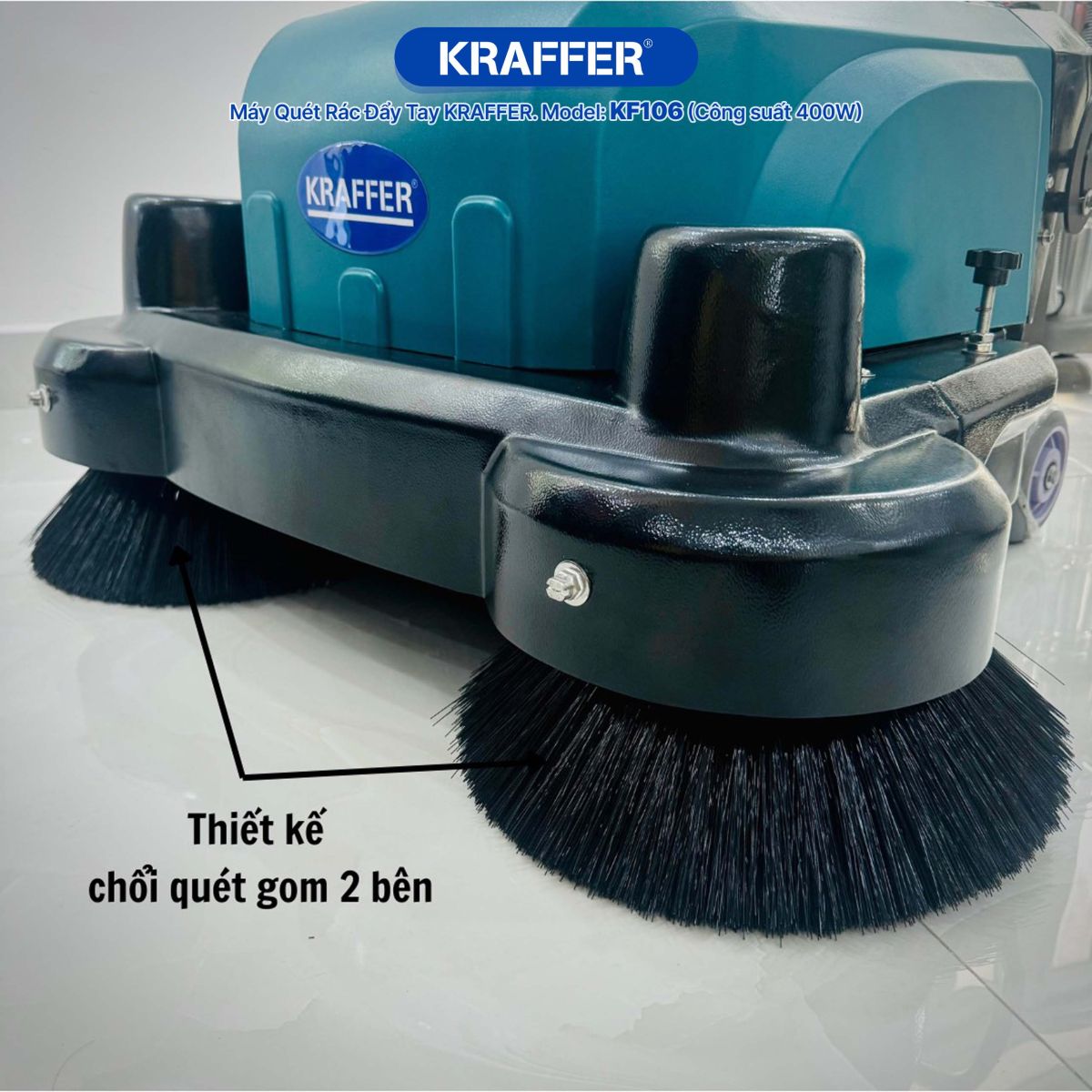 Đặc điểm nổi bật của máy quét rác đẩy tay Kraffer KF106