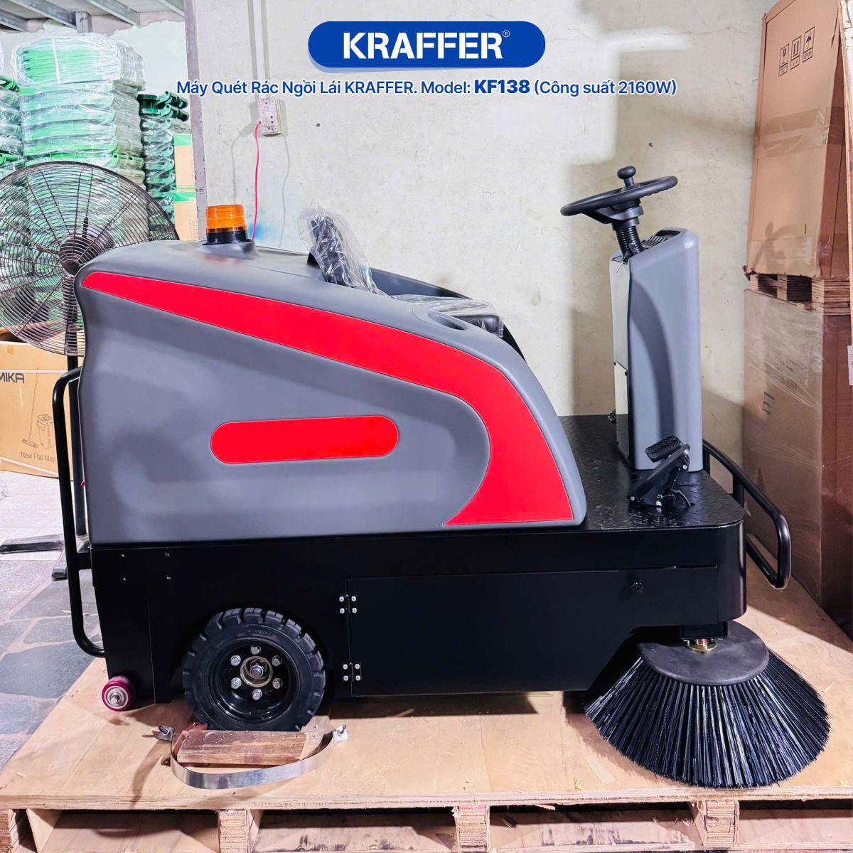 Ứng dụng của máy quét rác Kraffer KF138