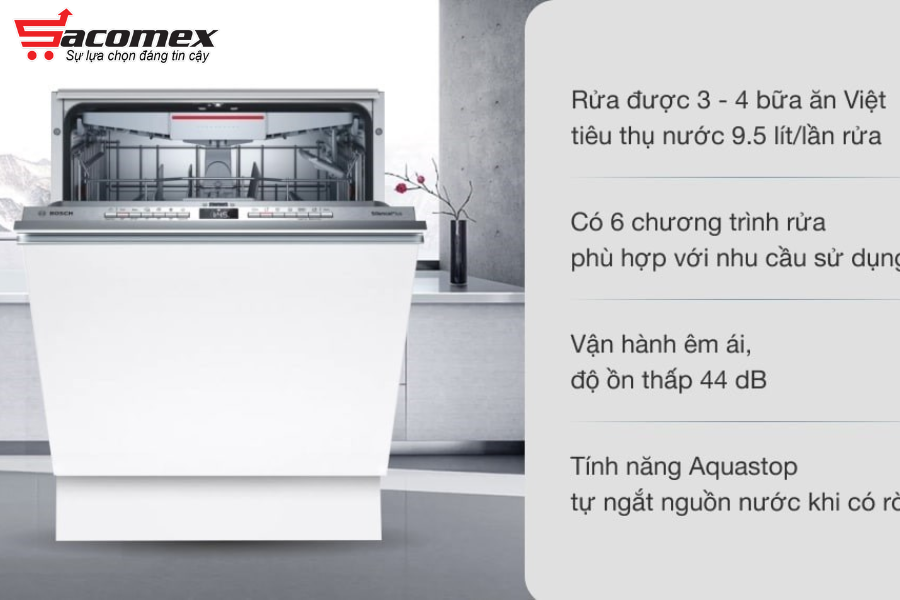 Top 3 mẫu máy rửa chén Bosch âm tủ bán chạy nhất 2024