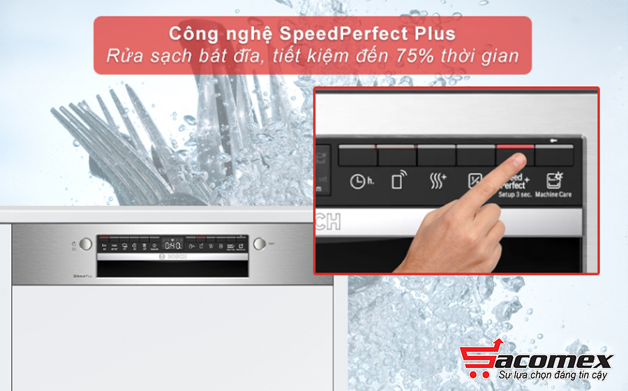  Đặc điểm nổi bật của máy rửa bát Bosch bán âm SMI4HCS48E