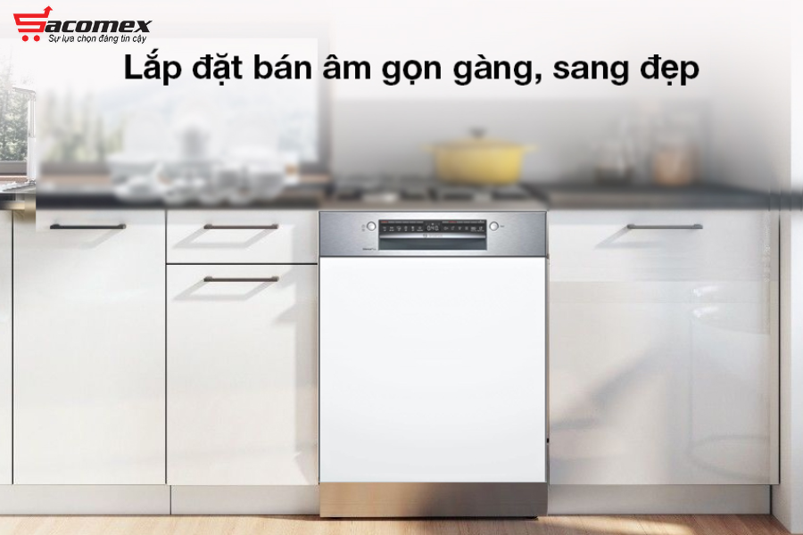 Máy rửa chén âm tủ bán phần