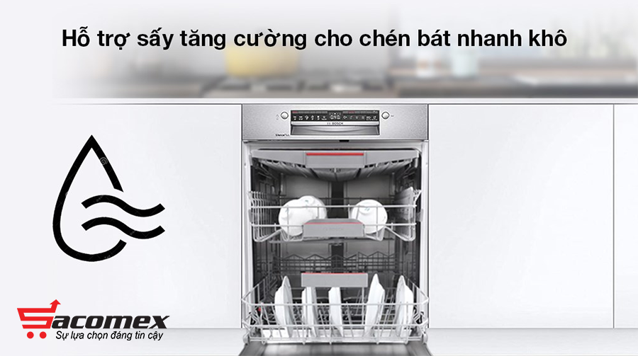 Máy rửa chén Bosch bán âm SMI4HCS48E
