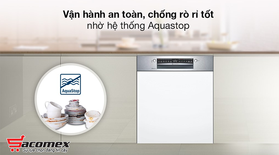 Đặc điểm nổi bật của máy rửa bát Bosch bán âm SMI4HCS48E