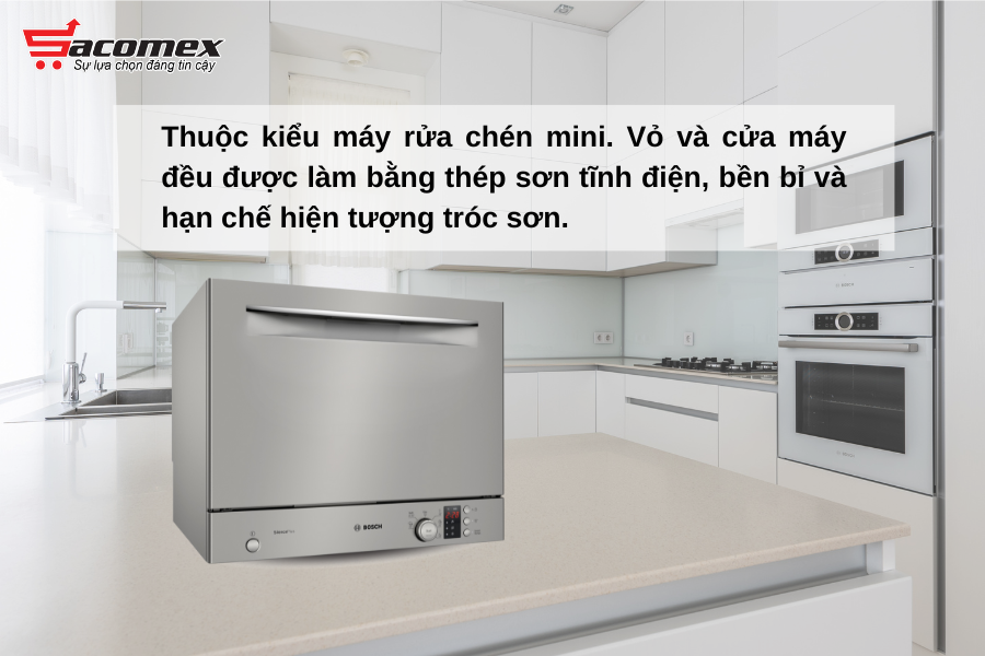 Giới thiệu tổng quan máy rửa bát Bosch độc lập SKS62E38EU