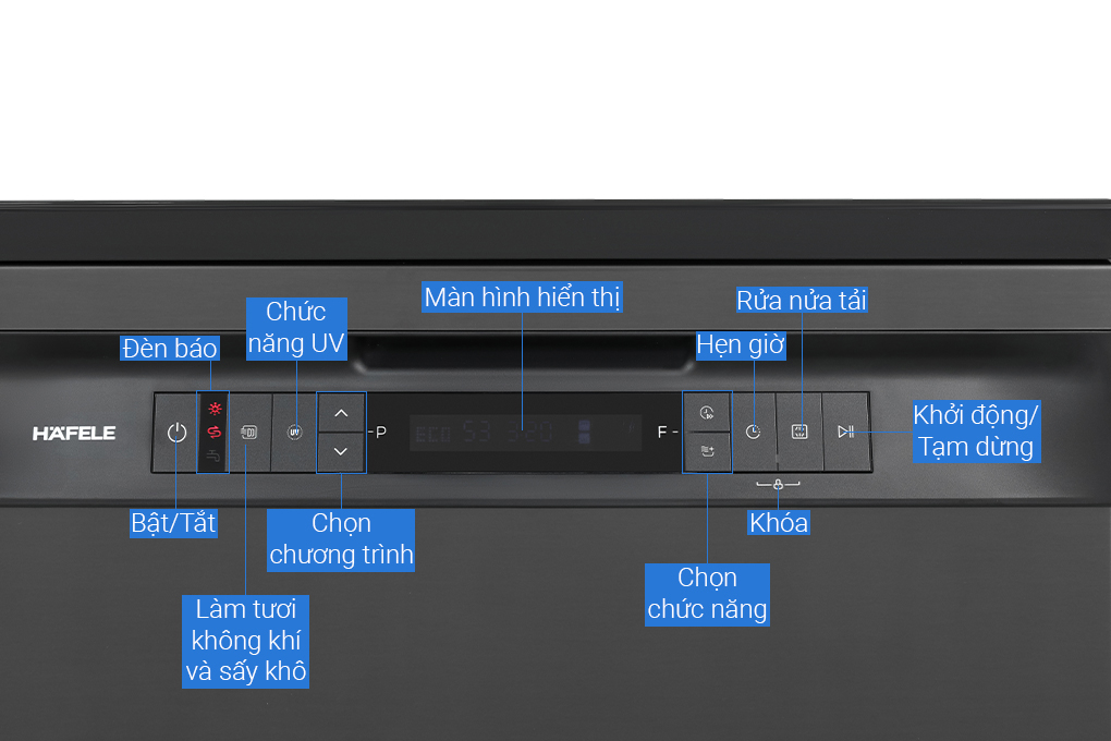 Máy rửa chén độc lập Hafele HDW-F605B (535.29.660)