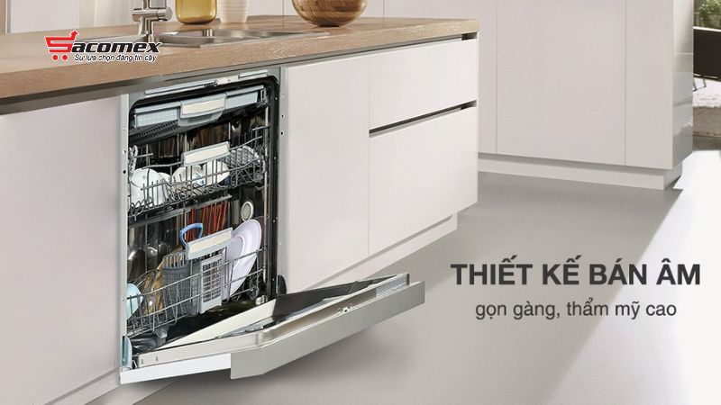 Kích thước máy rửa chén âm tủ phổ biến