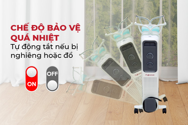 Ưu điểm vượt trội của máy sưởi dầu Fujihome OH8411