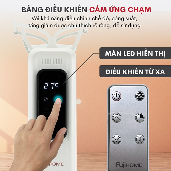 Máy sưởi dầu Fujihome OH8613