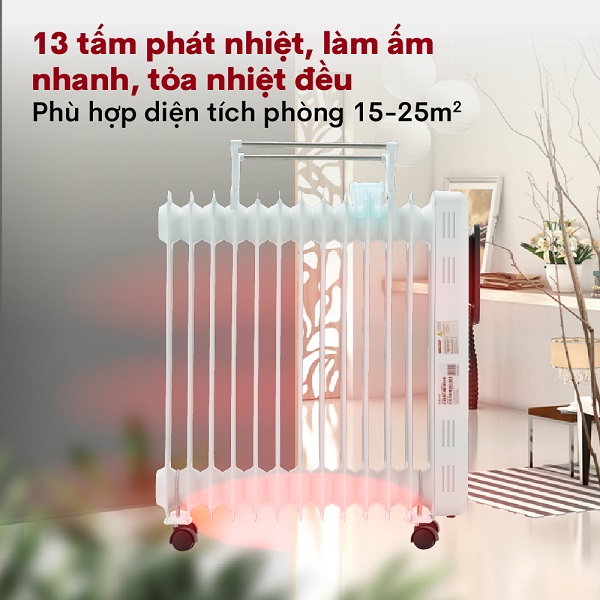 Máy sưởi dầu Fujihome OH8613