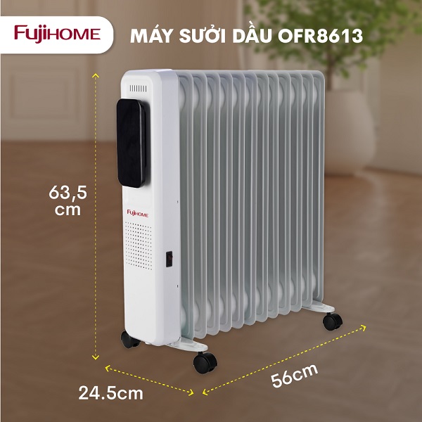Máy sưởi dầu Fujihome OH8613