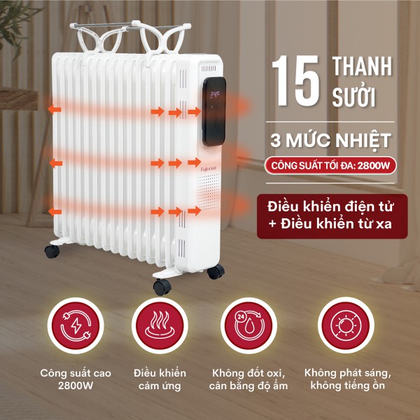 Top 12 máy sưởi dầu tốt nhất hiện nay