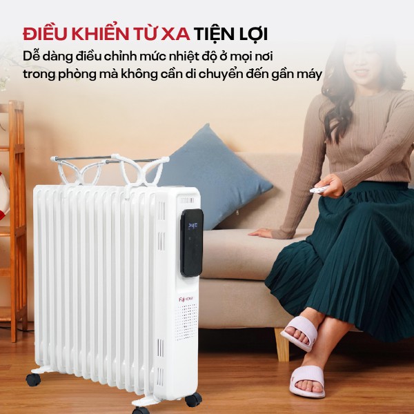 máy sưởi dầu Fujihome OH8615