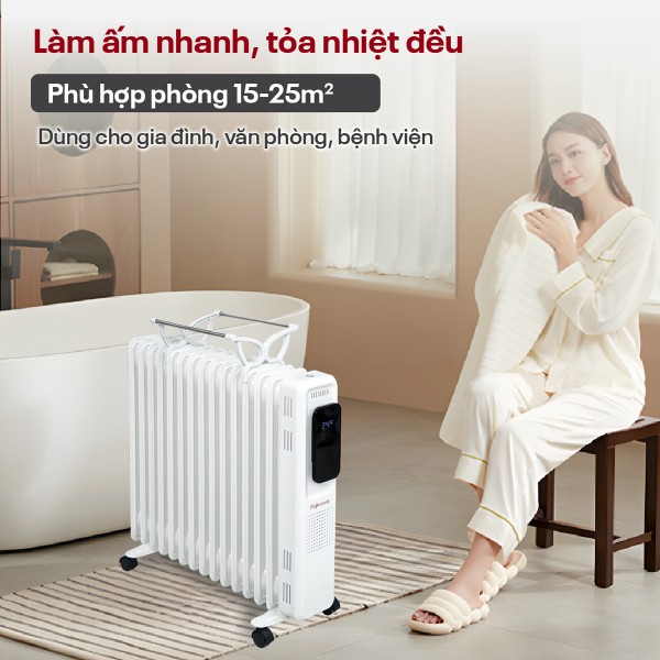 máy sưởi dầu Fujihome OH8615
