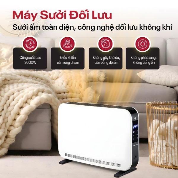 Lợi ích khi sử dụng máy sưởi Fujihome
