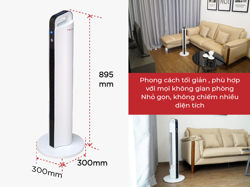 quạt sưởi gốm để sàn Fujihome FH2000