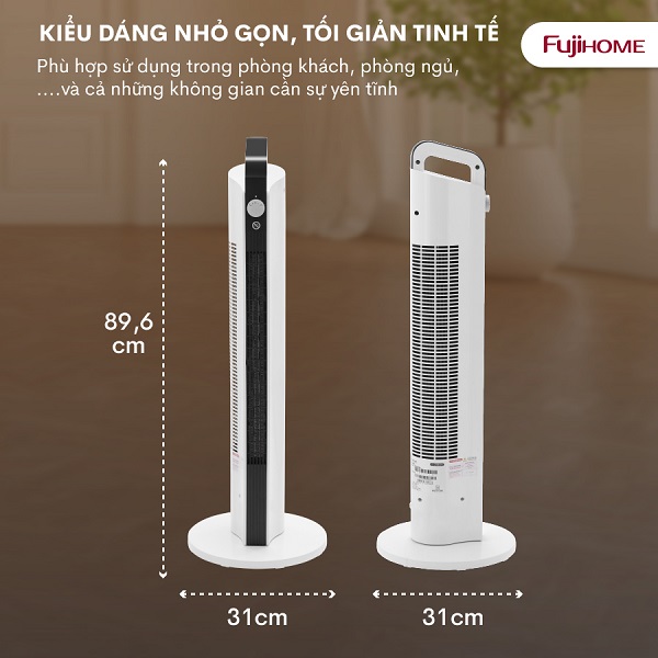 quạt sưởi gốm Ceramic để sàn Fujihome FH2000M