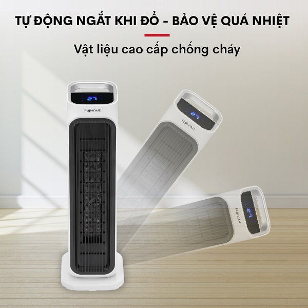 quạt sưởi gốm Ceramic để sàn FujiHome FH3000