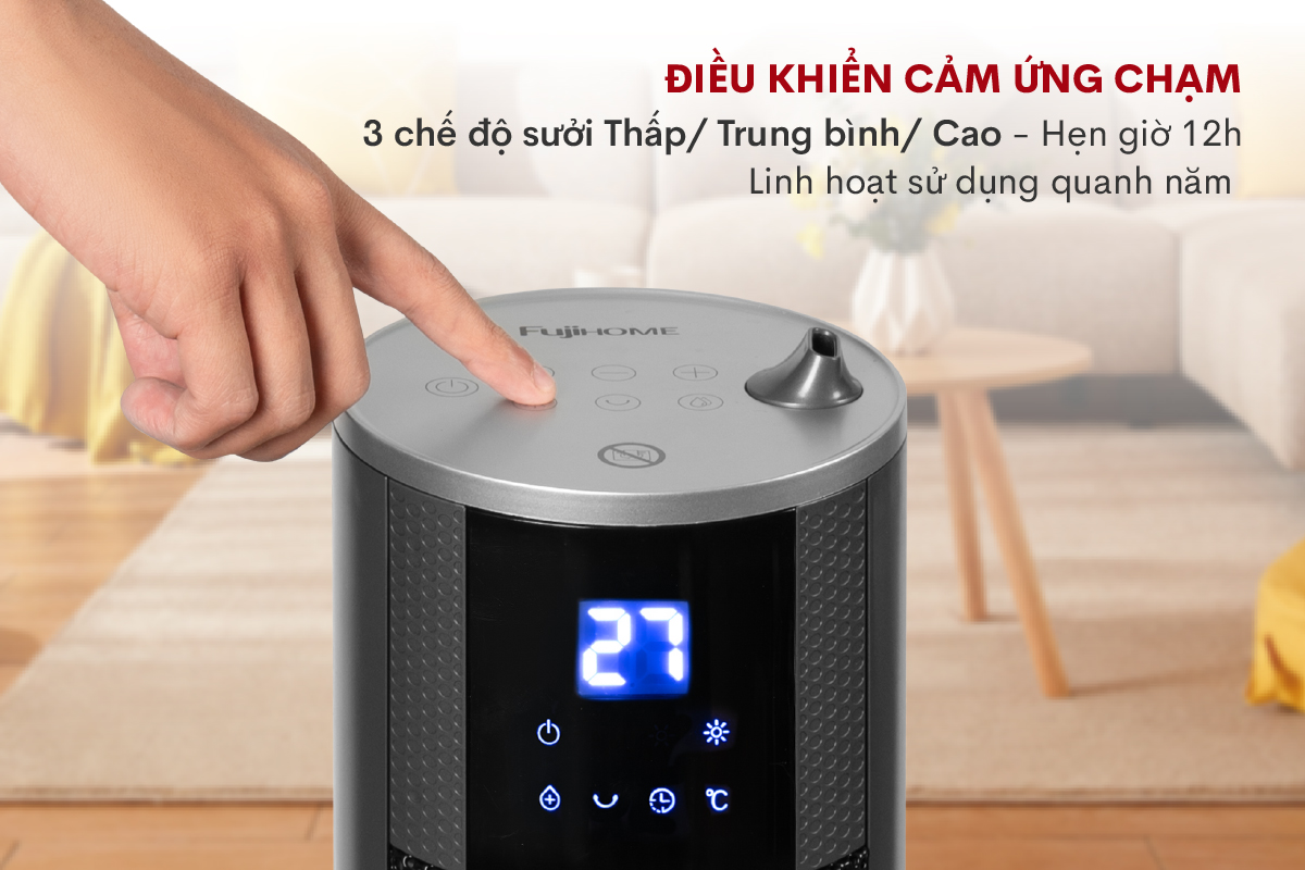 quạt sưởi gốm tích hợp tạo ẩm Fujihome FH6000
