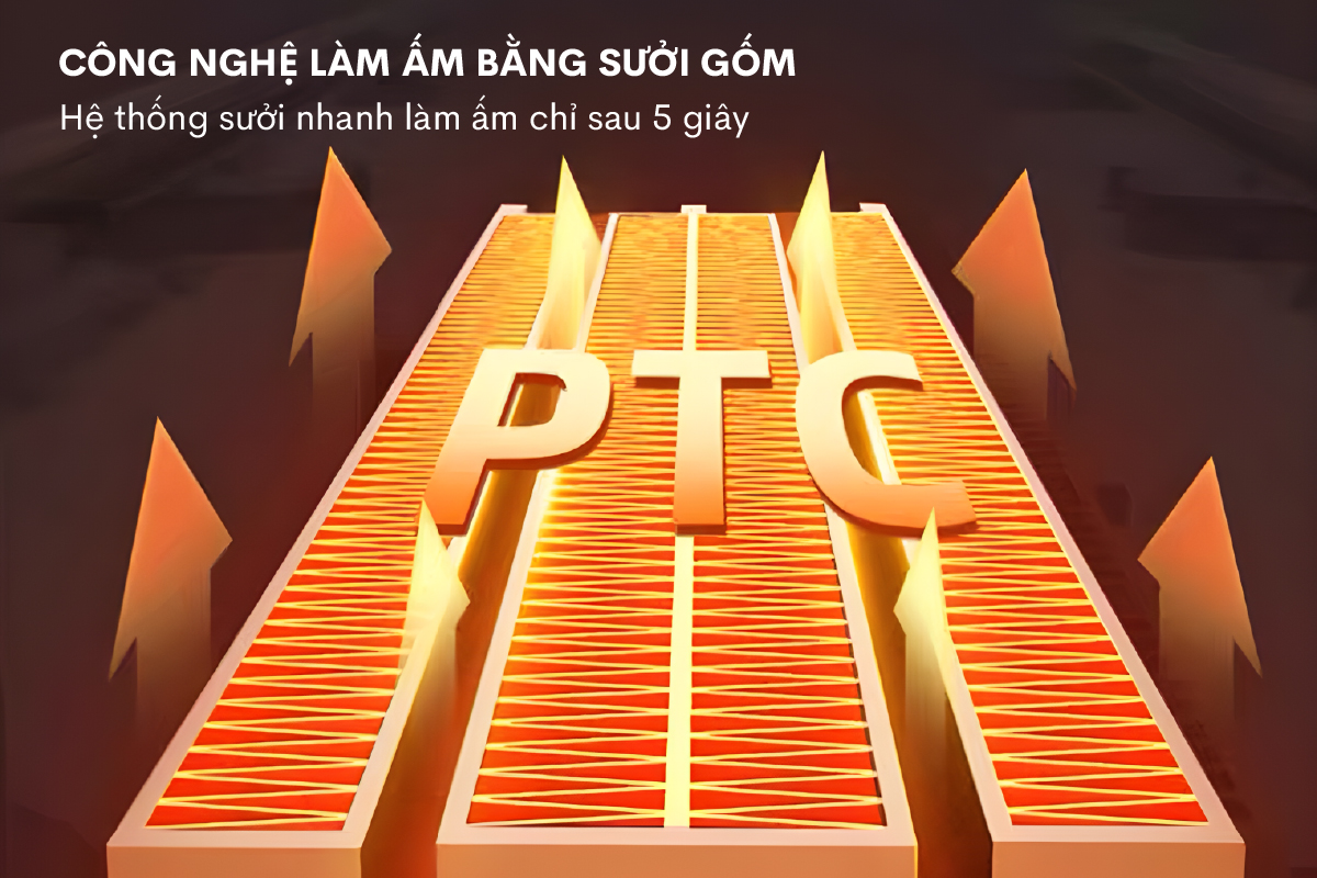 quạt sưởi gốm tích hợp tạo ẩm Fujihome FH6000