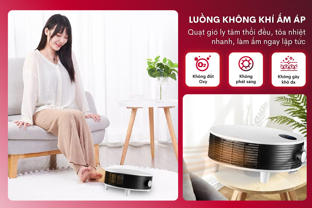 Quạt sưởi treo tường nhà tắm Fujihome FHB5000