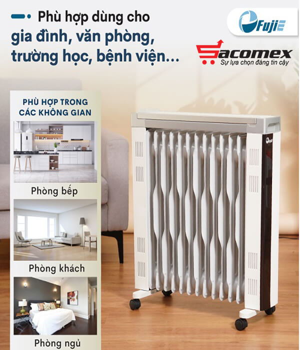 Top máy sưởi dầu FujiE bán chạy tại Đà Nẵng