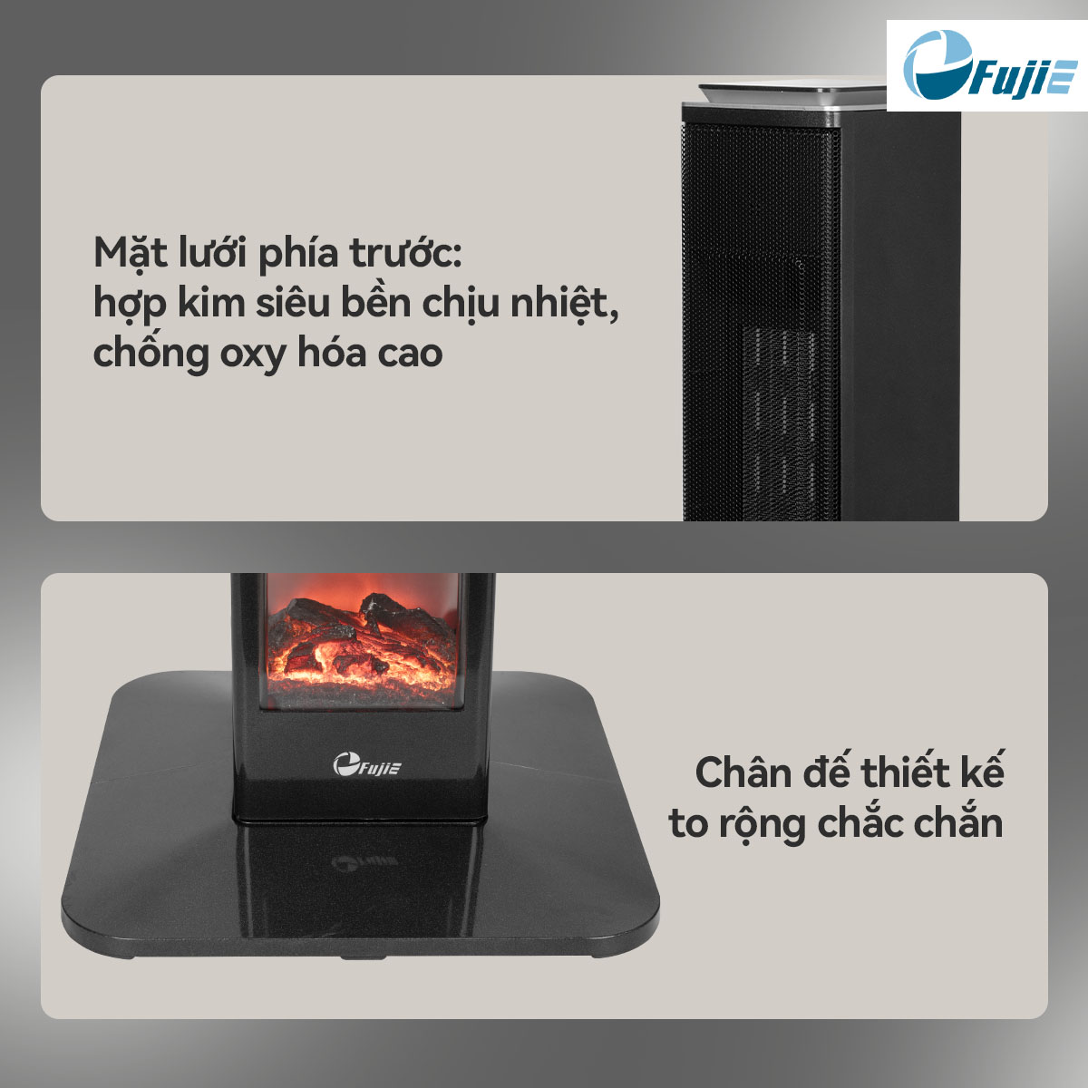 Đặc điểm nổi bật của máy sưởi gốm Fujie VH08