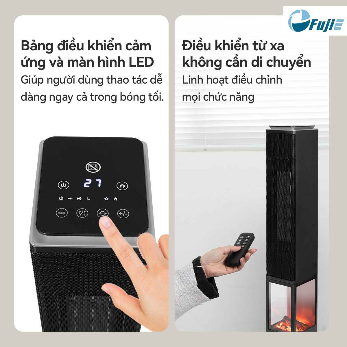 Đặc điểm nổi bật của máy sưởi gốm Fujie VH08