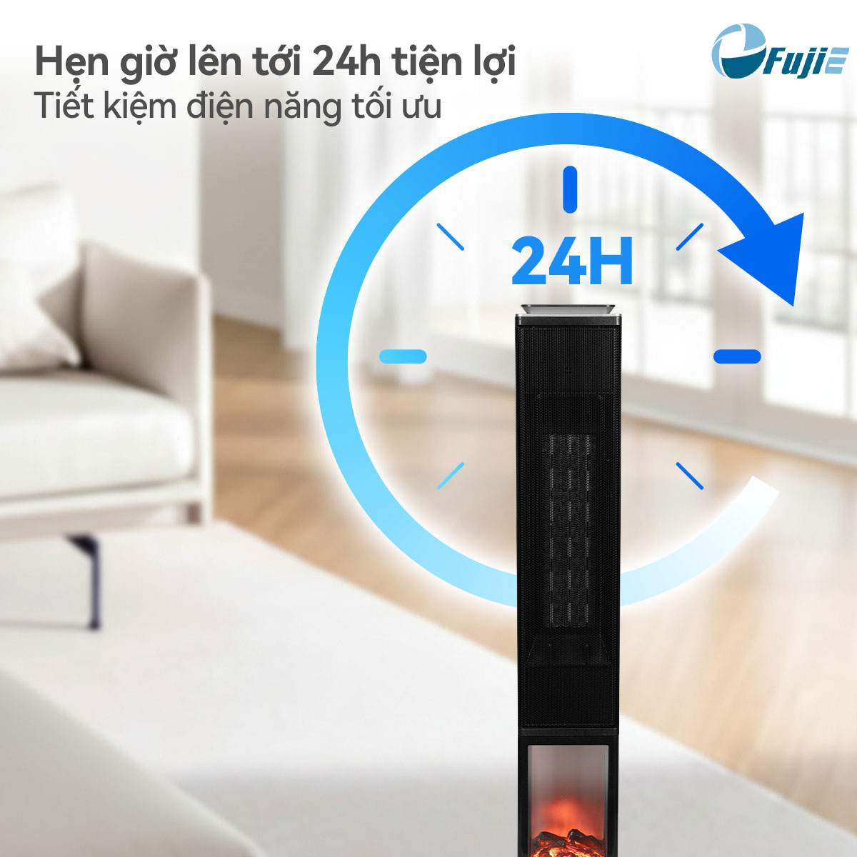 Đặc điểm nổi bật của máy sưởi gốm Fujie VH08