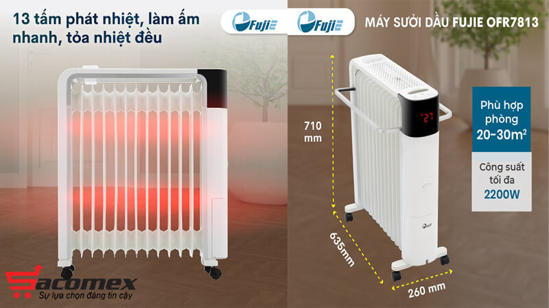 5 lý do nên chọn mua máy sưởi dầu