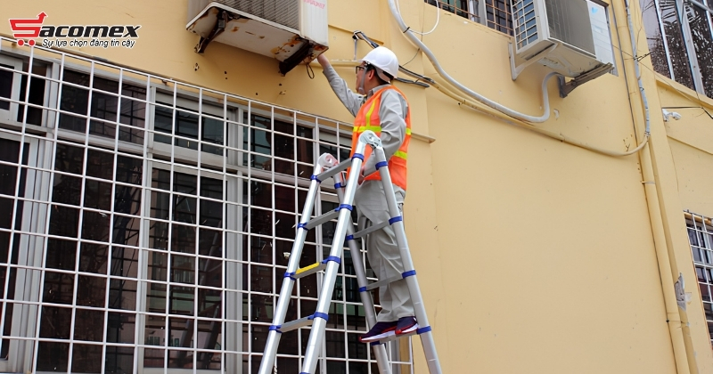Ứng dụng của thang nhôm Advindeq ADT709B