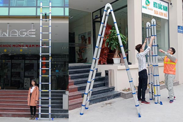 Ứng dụng của thang nhôm rút gọn Advindeq ADT708B