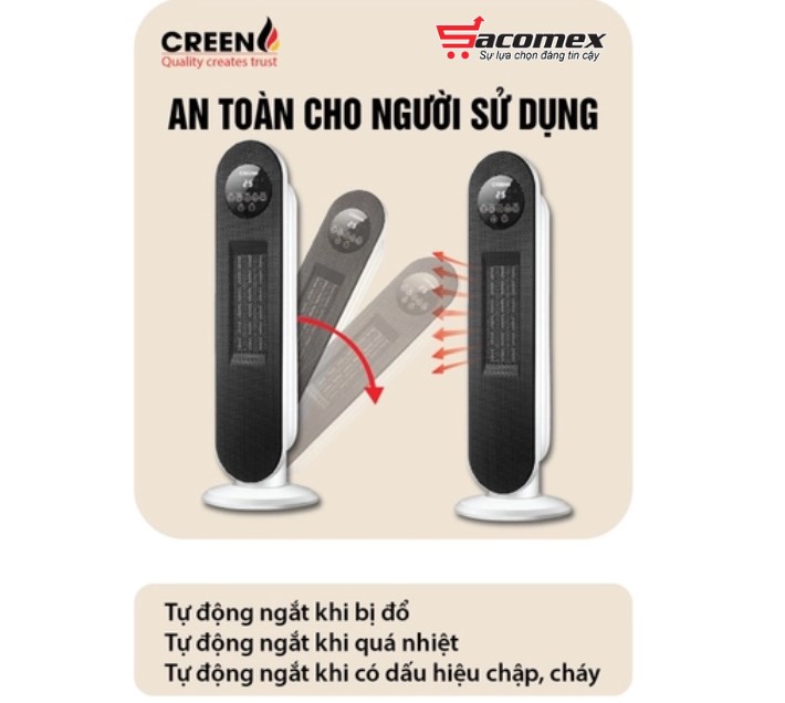 Kinh nghiệm chọn mua máy sưởi Creen