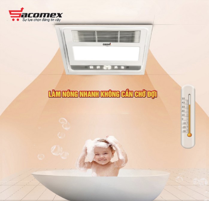 Top 3 máy sưởi gốm nhà tắm an toàn, tiết kiệm điện cho mùa đông
