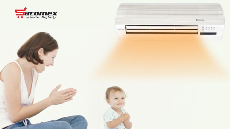 Lợi ích khi sử dụng máy sưởi gốm treo tường