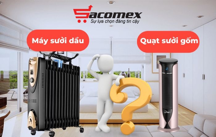 Nên mua quạt sưởi gốm hay máy sưởi dầu? 