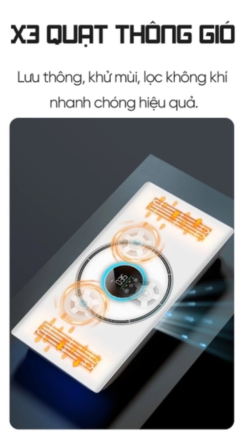 Quạt sưởi nhà tắm thông minh CR-SMH688