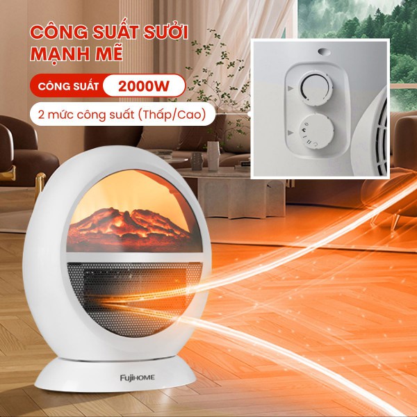 Đặc điểm nổi bật của quạt sưởi để bàn Fujihome FH09