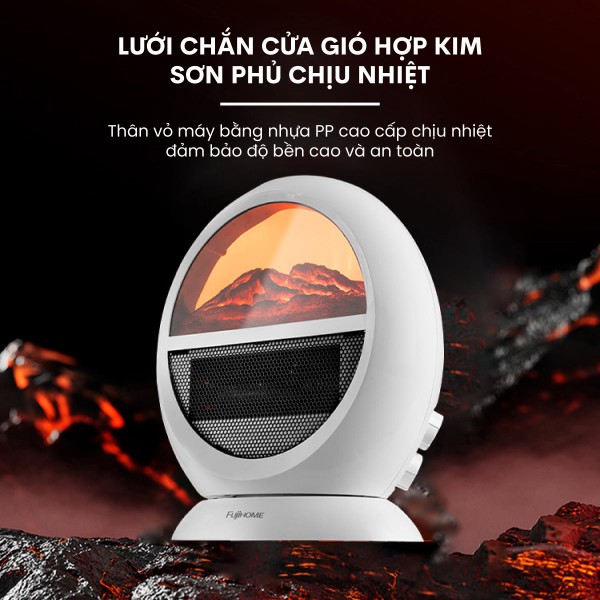 Đặc điểm nổi bật của quạt sưởi để bàn Fujihome FH09