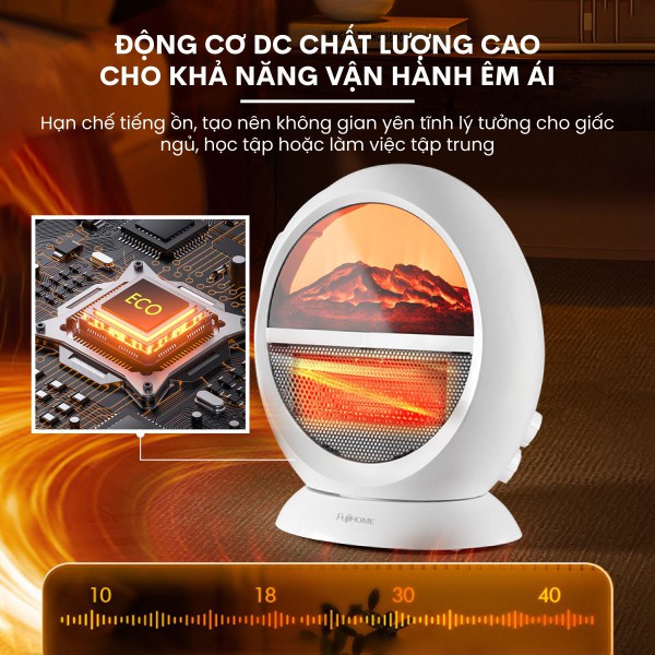 Đặc điểm nổi bật của quạt sưởi để bàn Fujihome FH09
