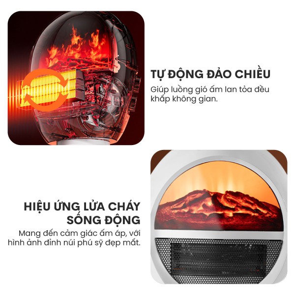 Đặc điểm nổi bật của quạt sưởi để bàn Fujihome FH09
